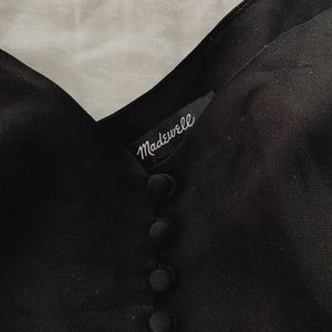 Silk button down cami